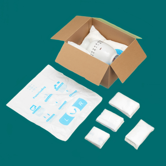 Instant expansion foam bags Instant expansion foam bags